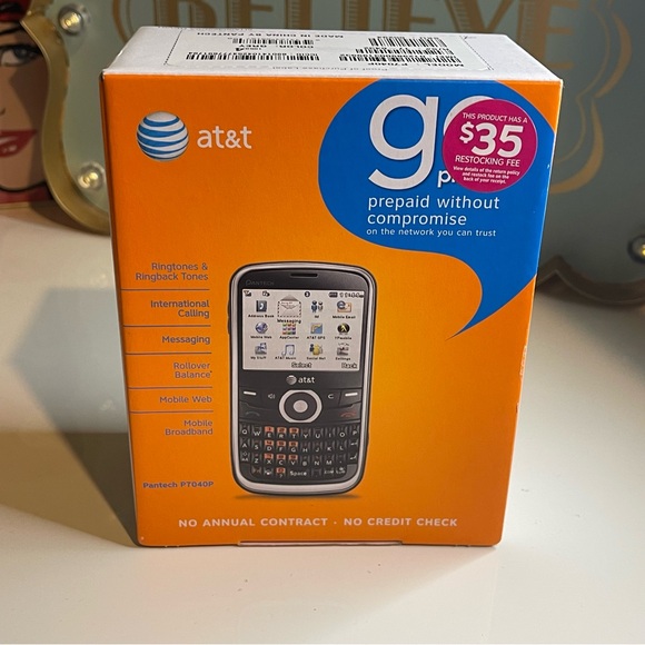 PANTECH VEGA LINK Cell Phone-P7040P - Gray (AT&T) - NEW/ NEVER USED‼️